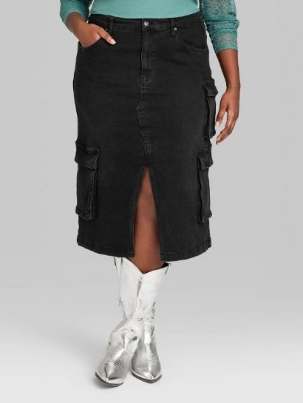 Wild Fable Cargo Denim Skirt